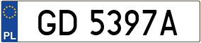 Trailer License Plate